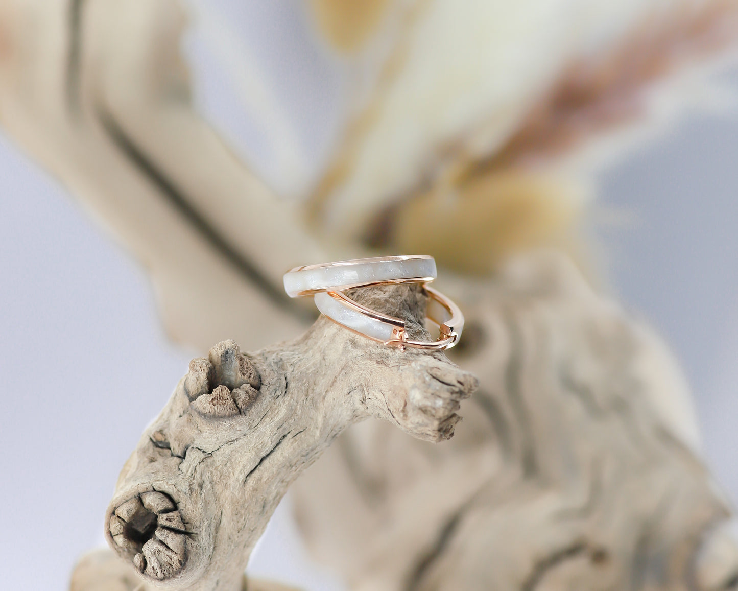 Maison Collection : Ceramic Hoop Earrings