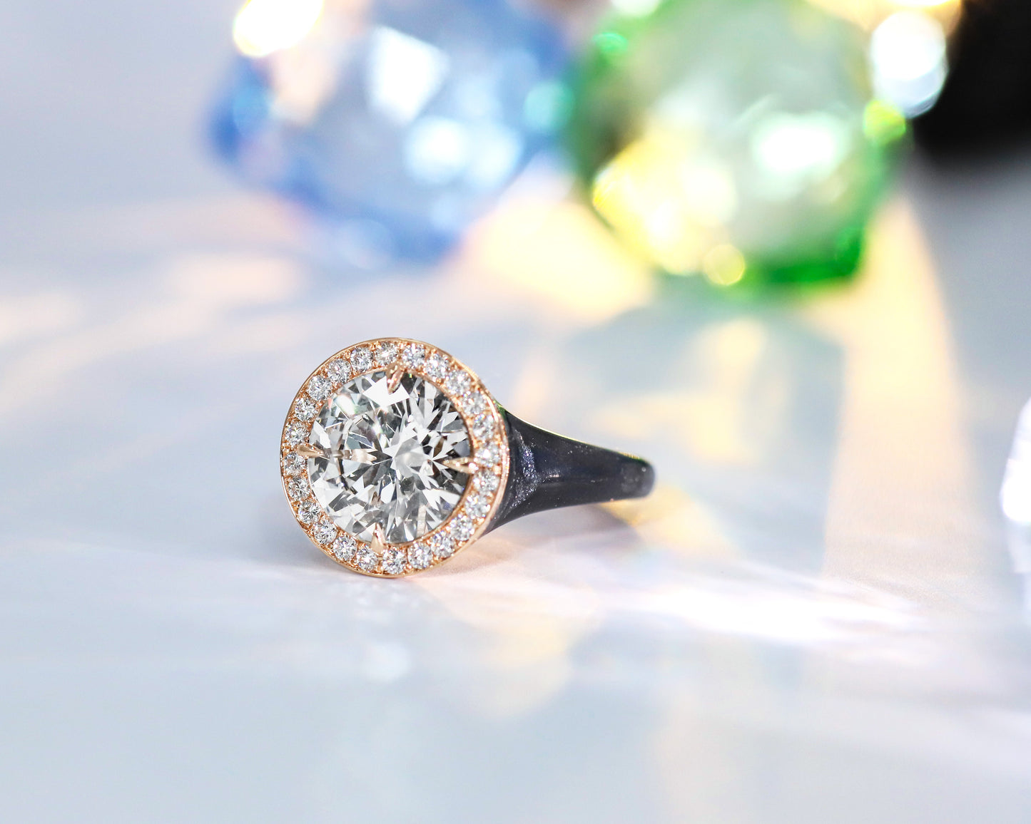 Asteria Setting Round Brilliant Ring