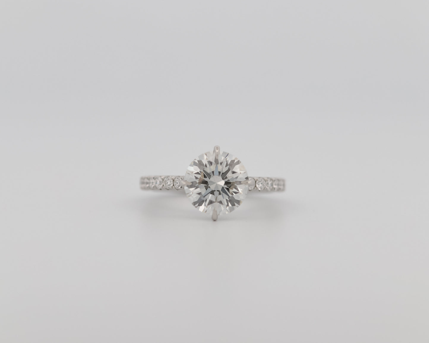 Signature Solitaire with French Pavé