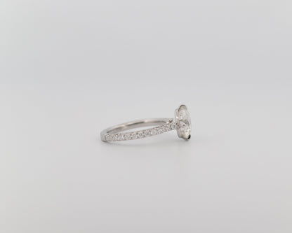 Signature Solitaire with French Pavé