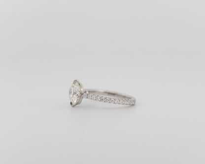 Signature Solitaire with French Pavé